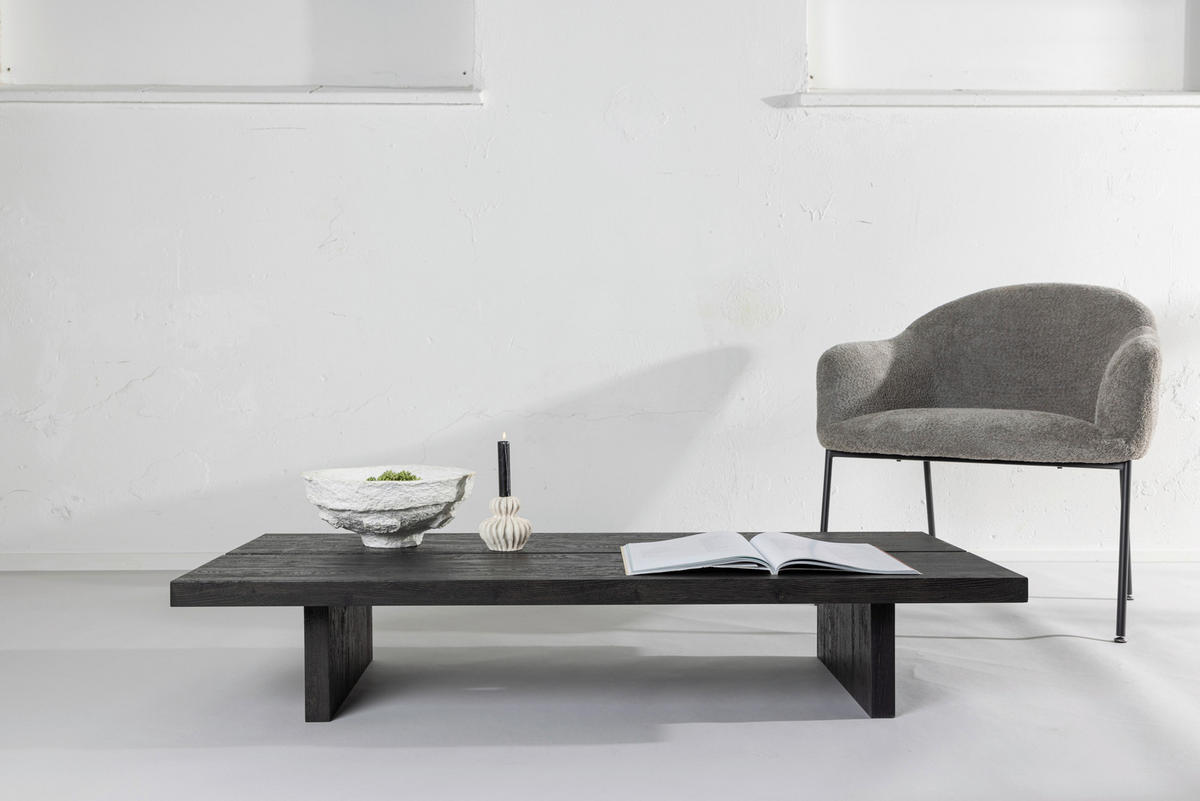 SOFFBORD i trä 140/60/25 cm  - svart, Design, trä (140/60/25cm) - Livetastic