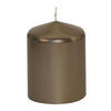 STUMPENKERZE 7,7/10 cm  - Grau, KONVENTIONELL (7,7/10cm)