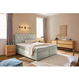BOXSPRINGBETT 160/200 cm  in Ecru  - Ecru/Schwarz, Design, Holzwerkstoff/Kunststoff (160/200cm) - Xora