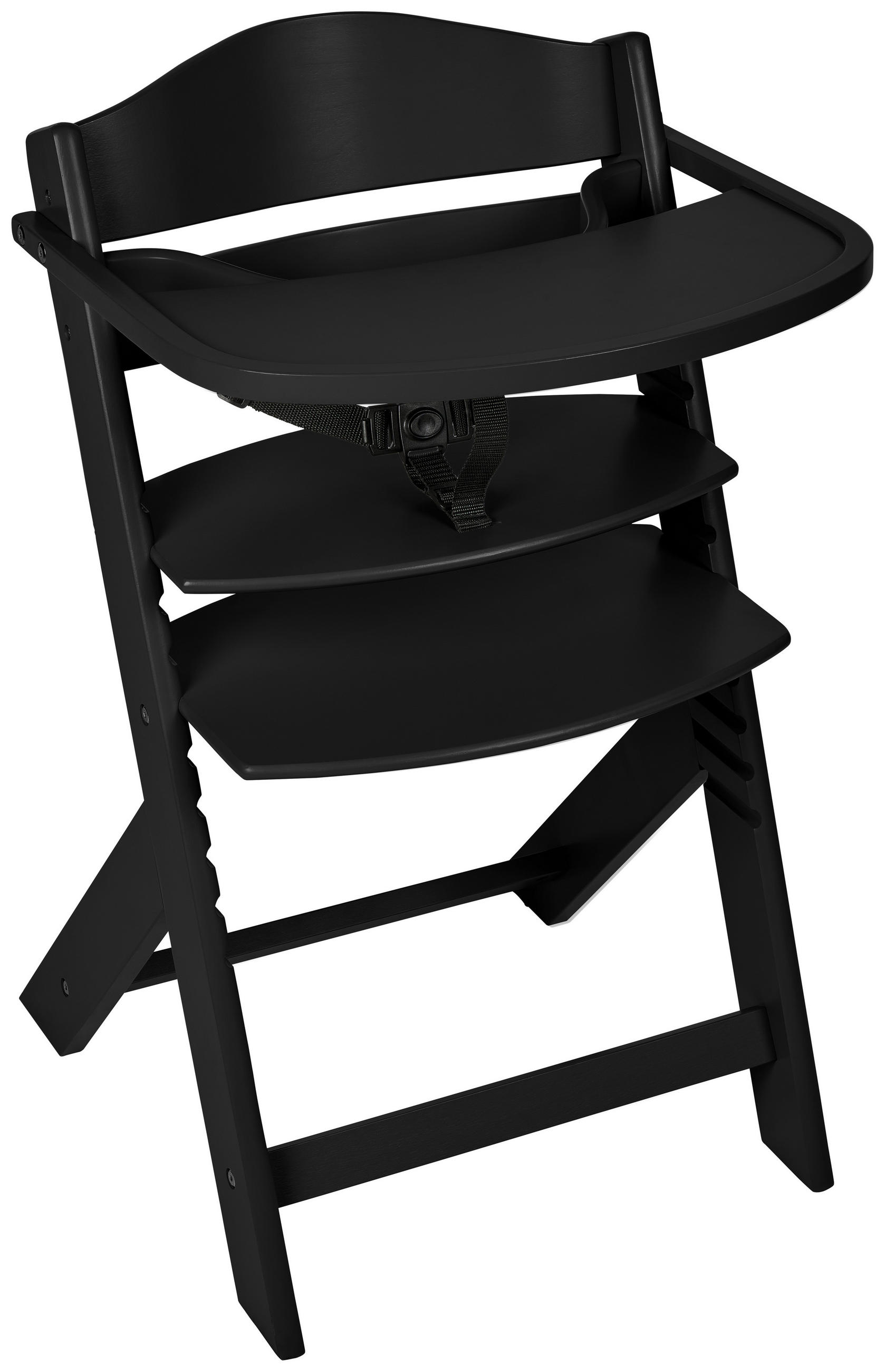 My Baby Lou DETSKÁ JEDÁLENSKÁ STOLIČKA, buk, čierna