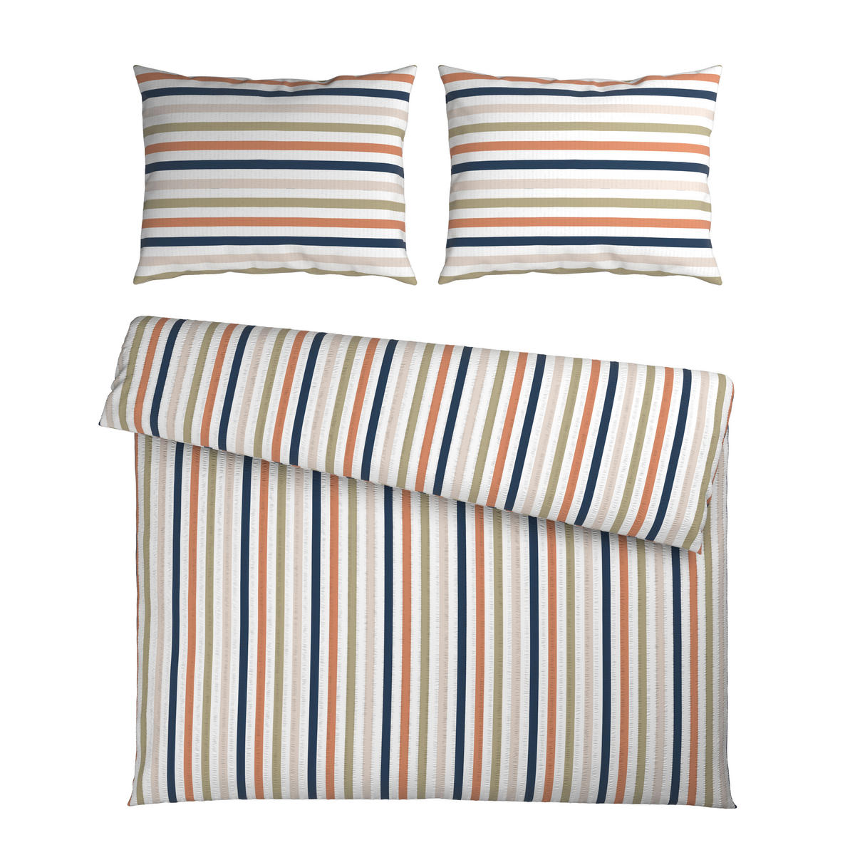 POSTELJNINA Mavie 200/200 cm mečkanka zelena, večbarvno  - zelena/večbarvno, Konvencionalno, tekstil (200/200cm) - Esposa