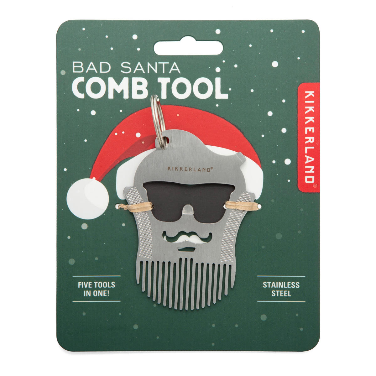 ČETKA ZA RAVNANJE KOSE - boje oplemenjenog čelika, Basics, metal (10/10/2cm) - Kikkerland