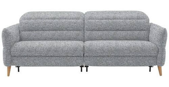 2-SITZER-SOFA in Webstoff Blaugrau  - Eiche Bianco/Blaugrau, Design, Holz/Textil (234-262/84/112cm) - Dieter Knoll