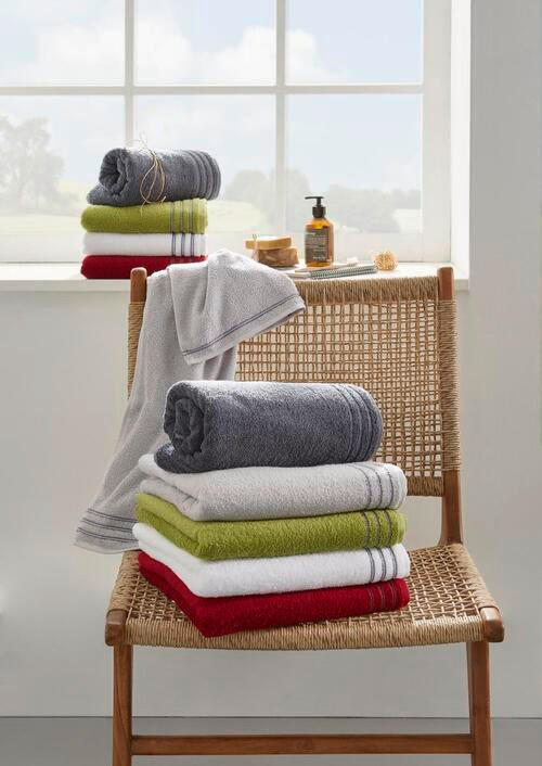 DUSCHTUCH Grossetto 67/140 cm - Weiss, Basics, Textil (67/140cm) - Vossen