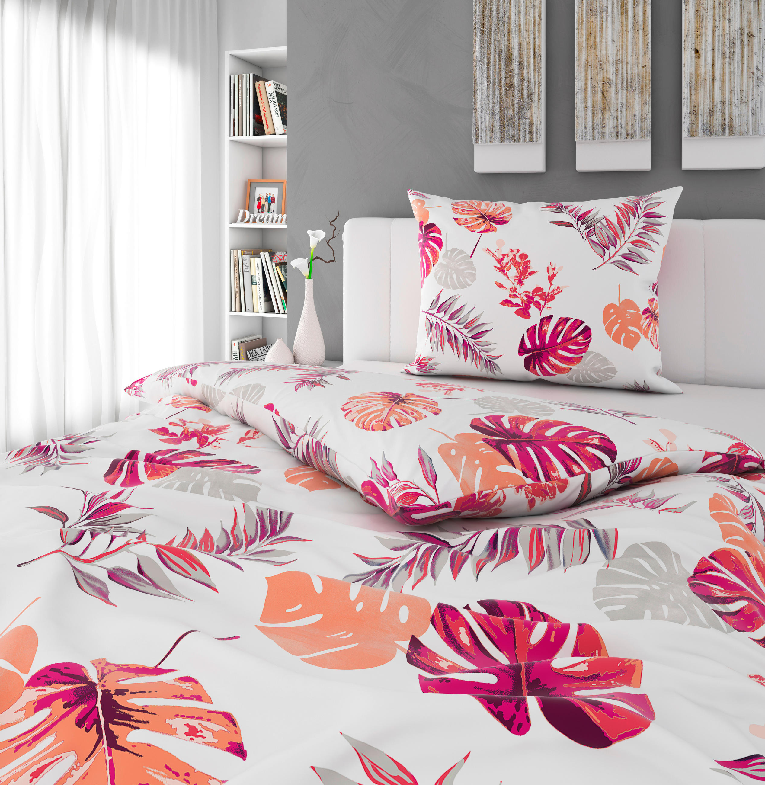 POSTELJINA VERBA 140/200 cm saten pink  - pink, Konvencionalno, tekstil (140/200cm) - Esposa