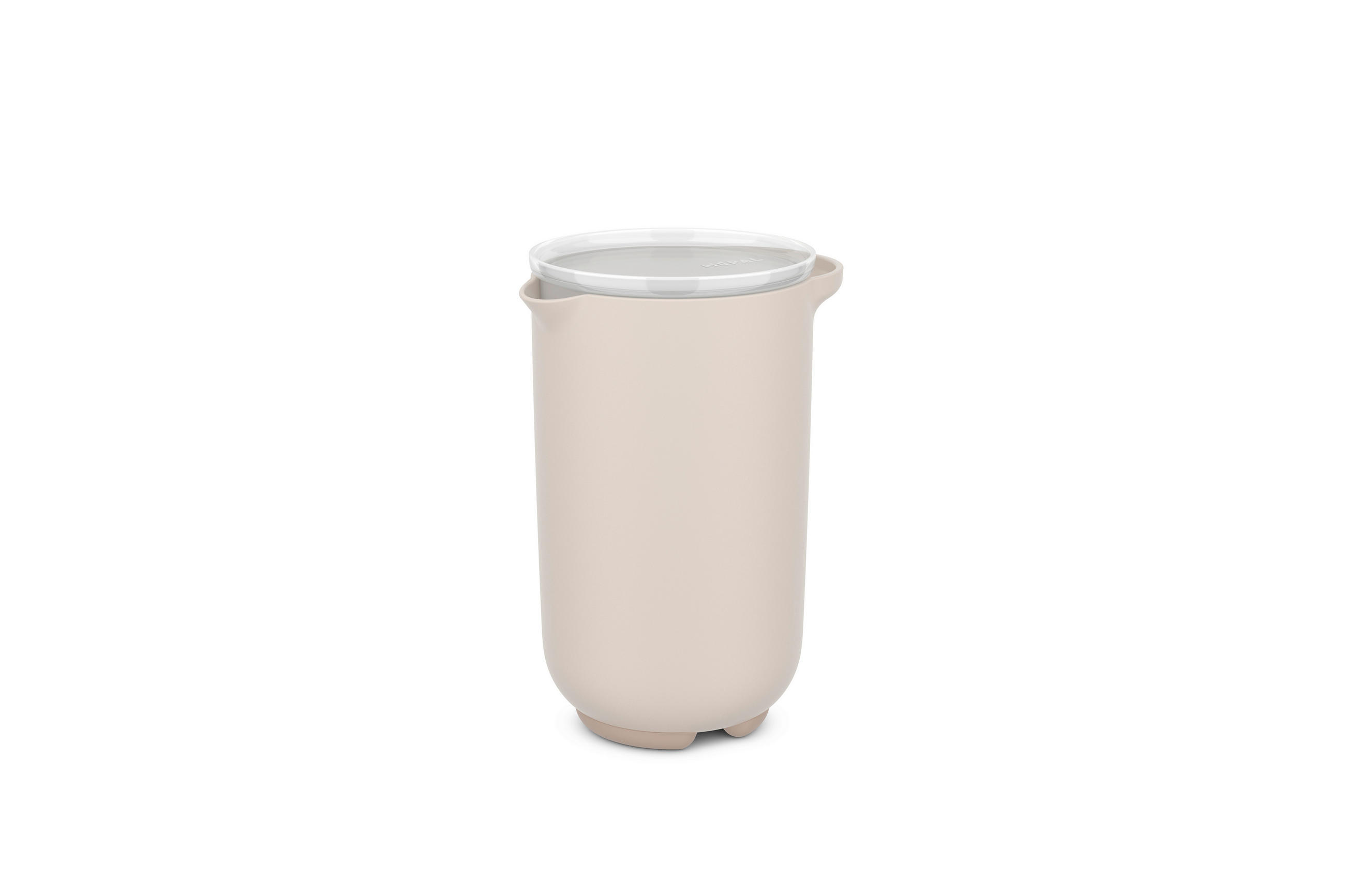 Mepal Rührschüssel Chef it Creme, Transparent 10.6x18.4x12.9 cm