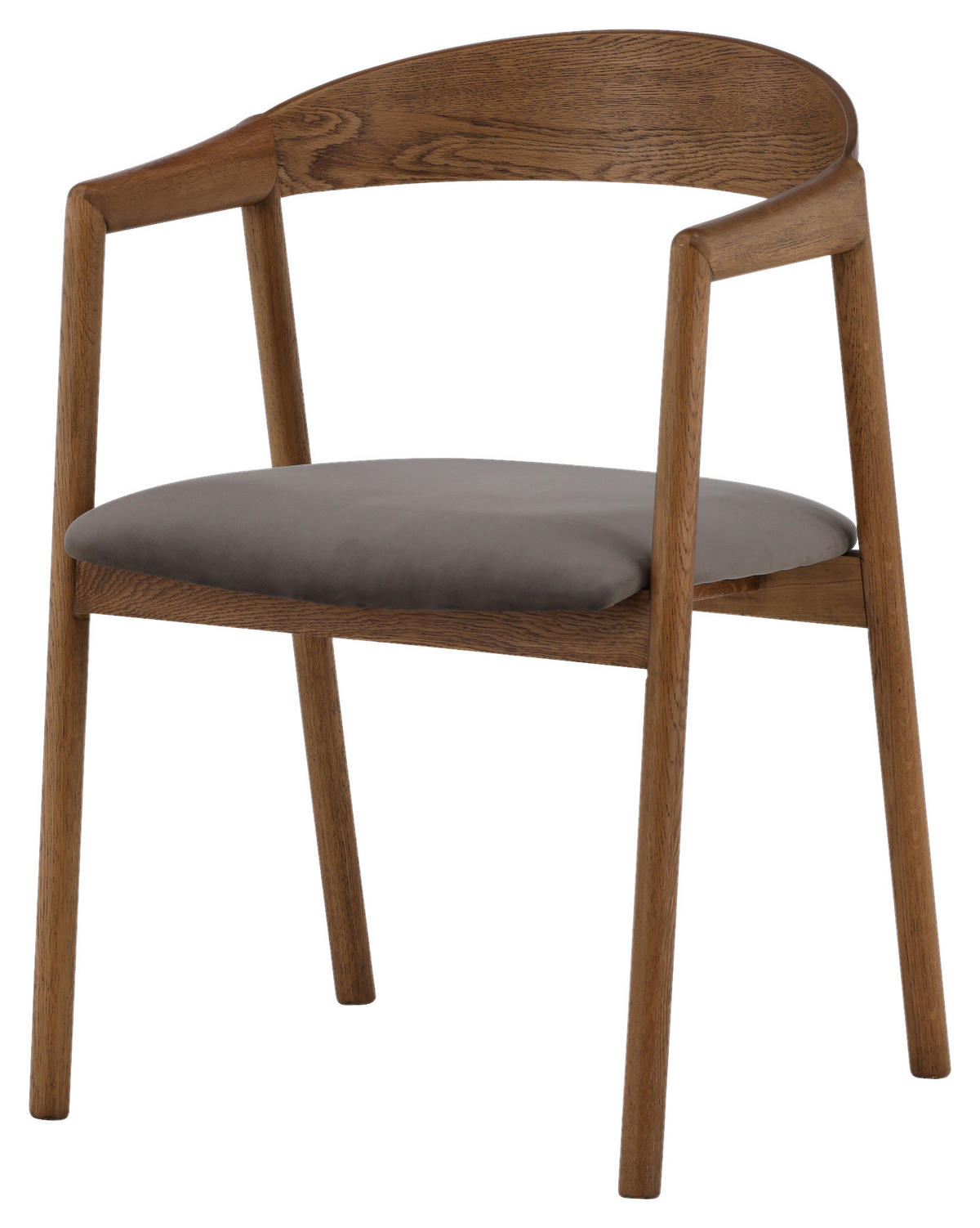 STOLSET 2 styck sammet  - brun/grå, Design, trä/textil (53/76,5/56cm) - Livetastic