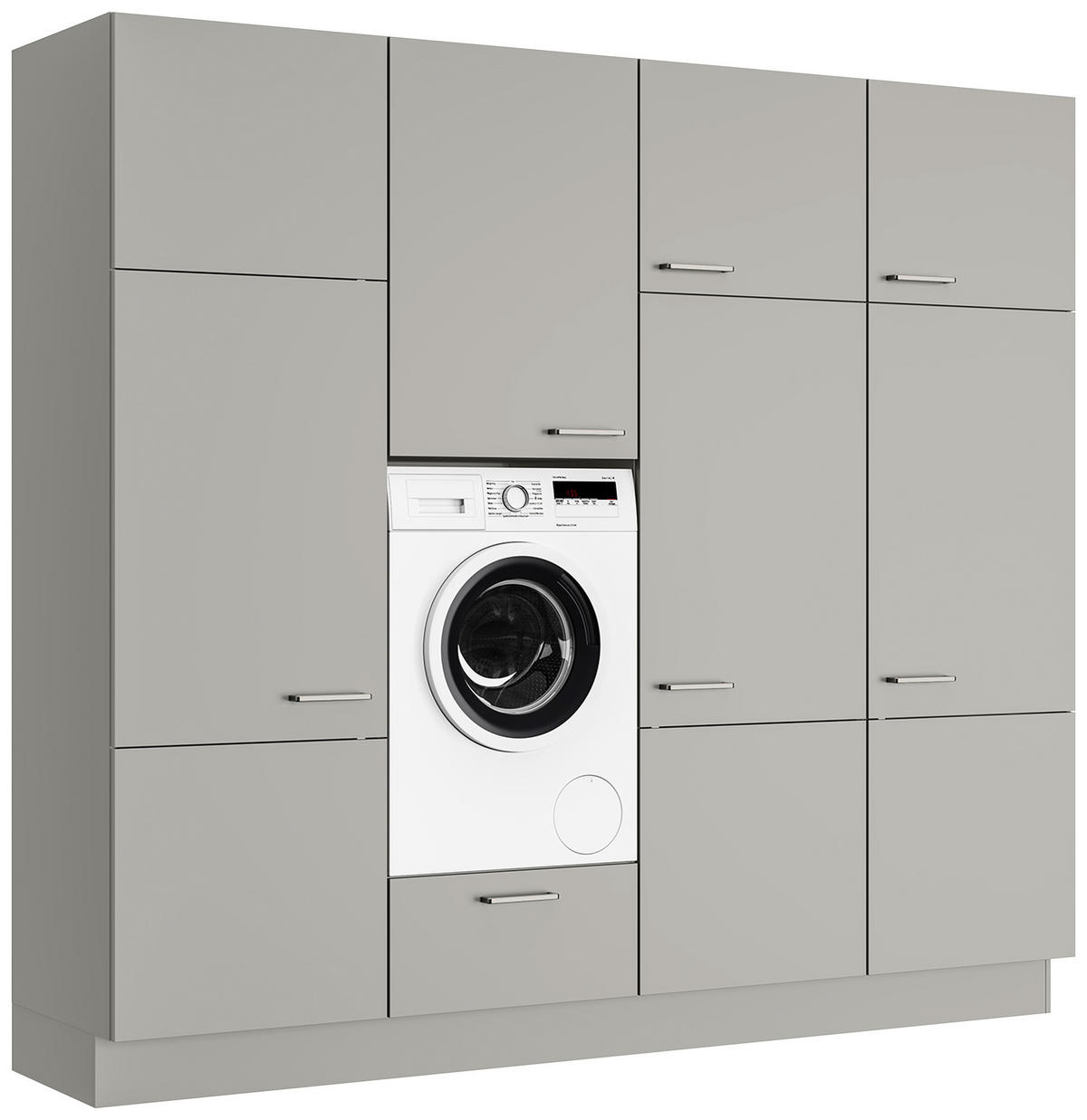 HAUSWIRTSCHAFTSRAUM 240/216,6/58,2 cm  in Grau  - Grau, MODERN, Holzwerkstoff (240/216,6/58,2cm) - Nobilia