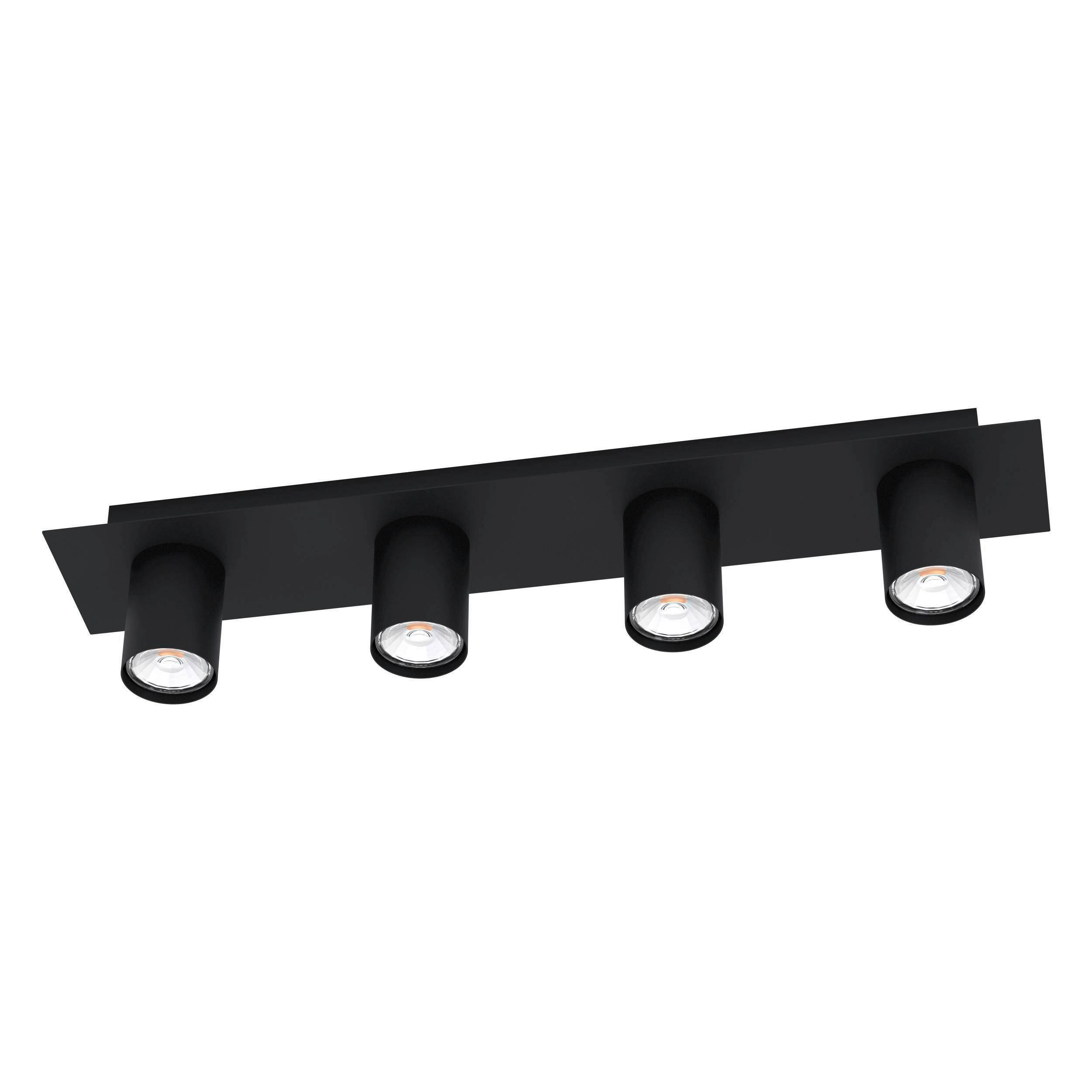 TAKLAMPA Valcasotto 4,5 W 57/10/10 cm  - svart, Design, metall (57/10/10cm) - Eglo