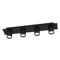 TAKLAMPA Valcasotto 4,5 W 57/10/10 cm  - svart, Design, metall (57/10/10cm) - Eglo