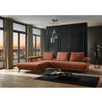 ECKSOFA in Chenille Rostfarben  224/305 cm  - Rostfarben/Schwarz, Design, Textil/Metall (224/305cm) - Dieter Knoll
