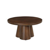 COUCHTISCH Mangoholz massiv rund Braun  - Braun, Design, Holz (80/40/80cm) - MID.YOU