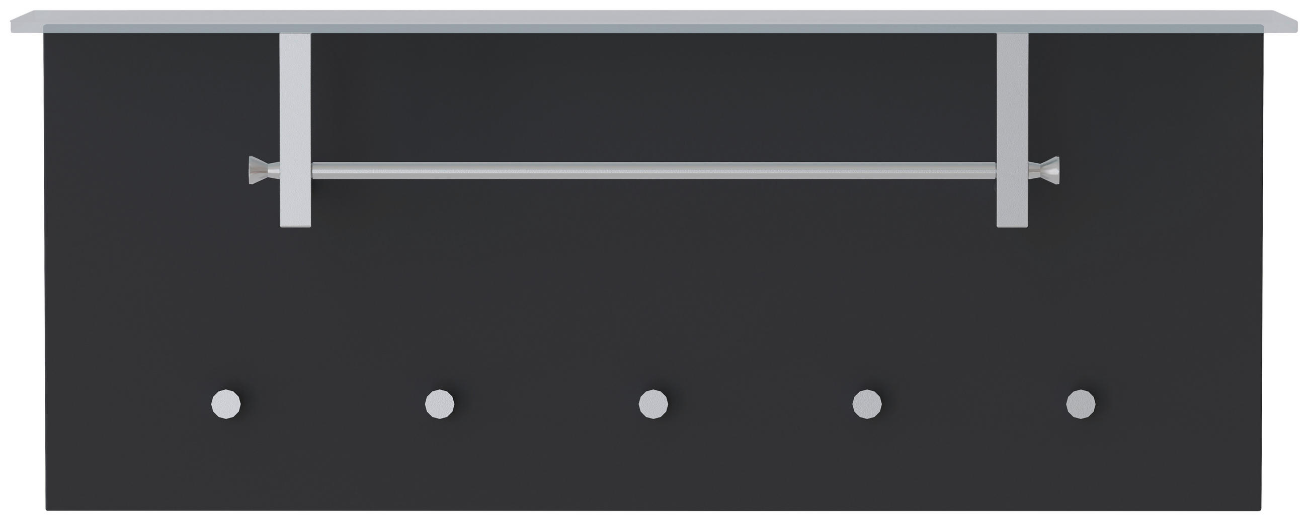 GARDEROBENPANEEL  in 102/41/33 cm  - Anthrazit, Design, Glas/Holzwerkstoff (102/41/33cm) - Moderano