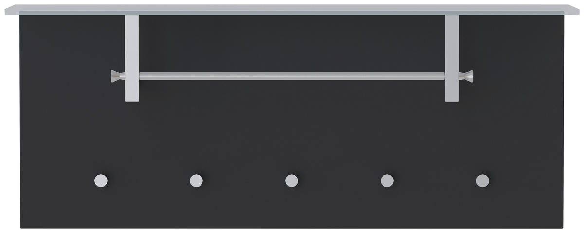 GARDEROBENPANEEL  in 102/41/33 cm  - Anthrazit, Design, Glas/Holzwerkstoff (102/41/33cm) - Moderano