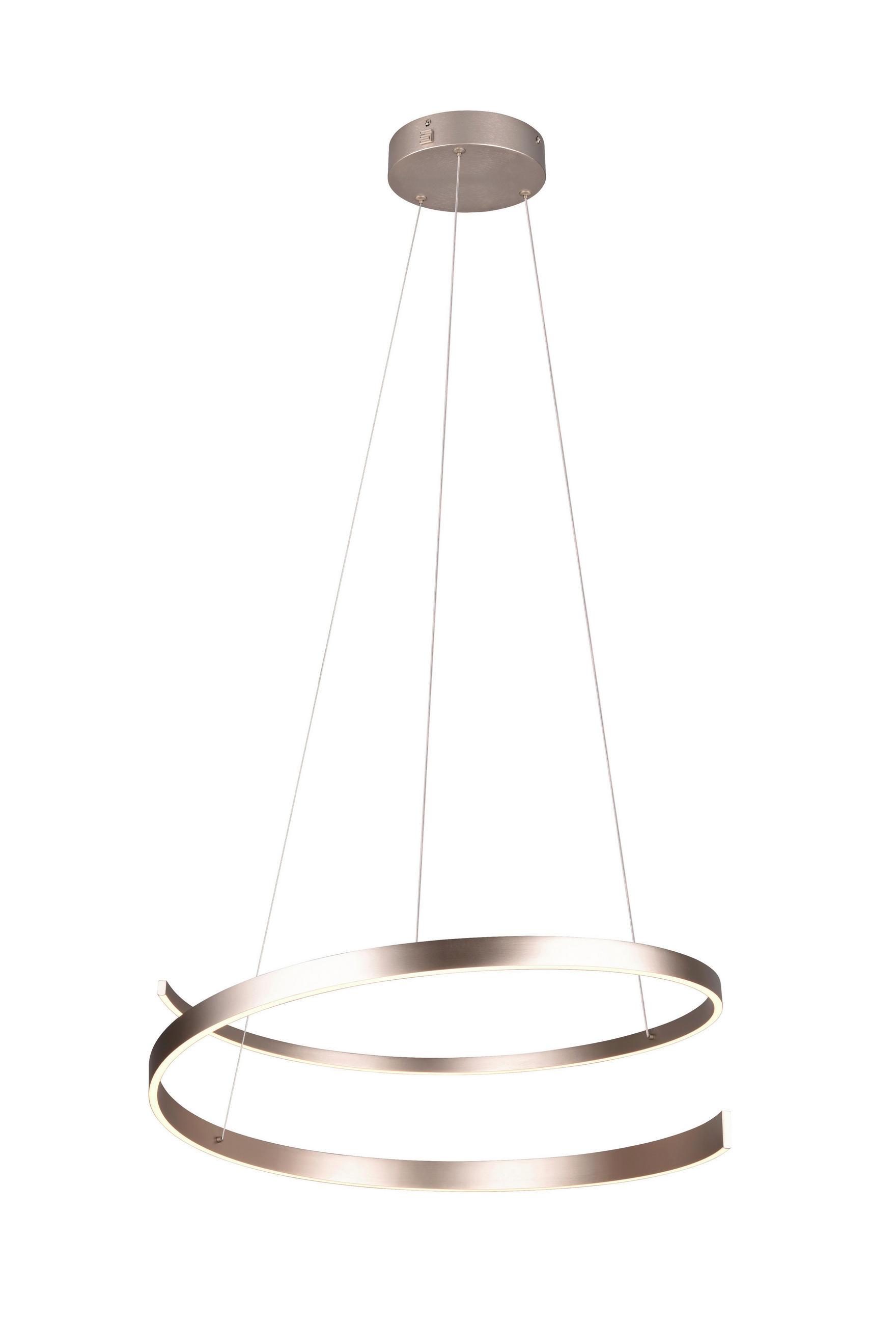 LED-HÄNGELEUCHTE 75/200 cm  - Nickelfarben, Design, Metall (75/200cm) - Cinque