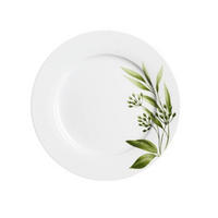 MĚLKÝ TALÍŘ porcelán keramika 24 cm - bílá/zelená, Konvenční, keramika (24cm) - Ritzenhoff Breker