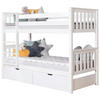 ETAGENBETT 90/200 cm Weiss  - Weiss, Modern, Holz (90/200cm) - MID.YOU