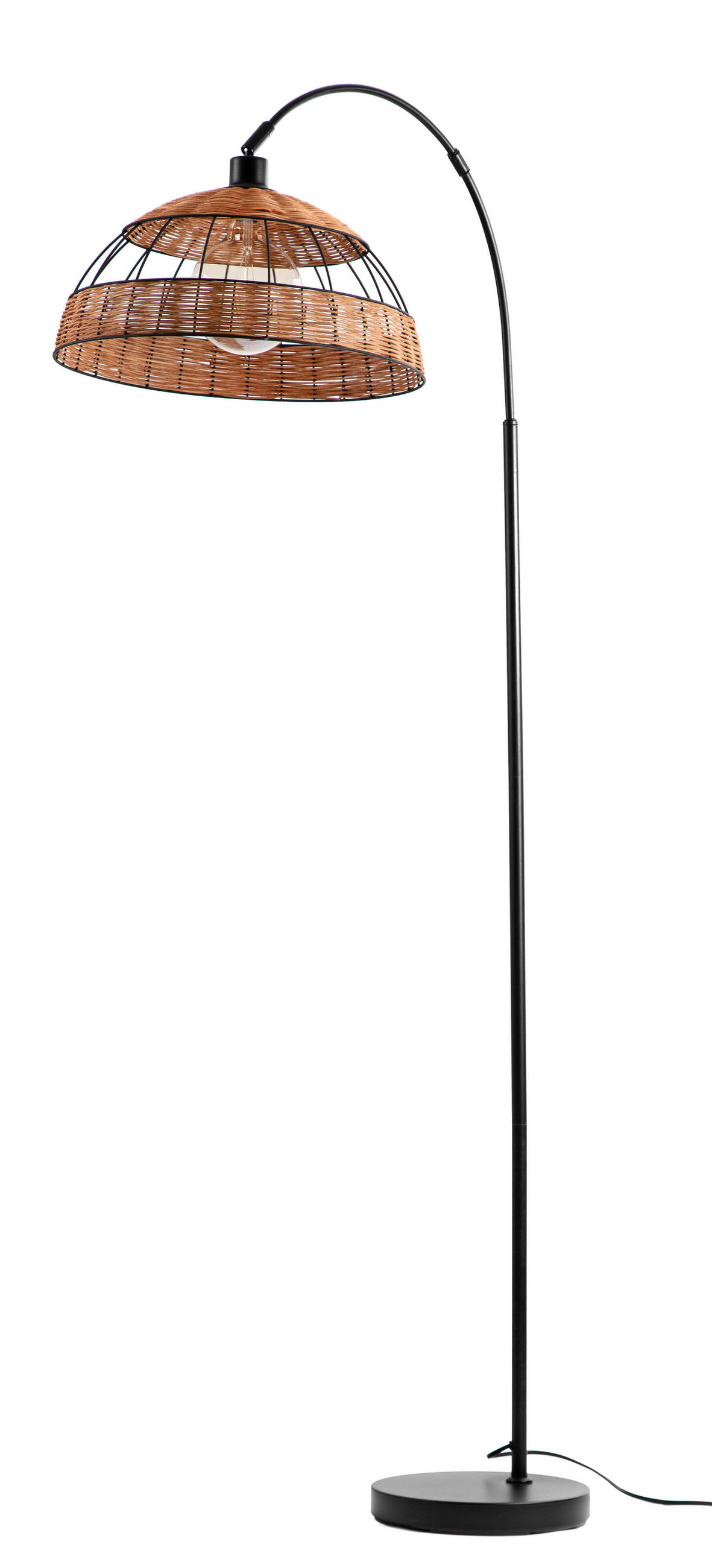 STEHLEUCHTE  40/150/40 cm   - Schwarz, Basics, Holz/Metall (40/150/40cm) - Globo