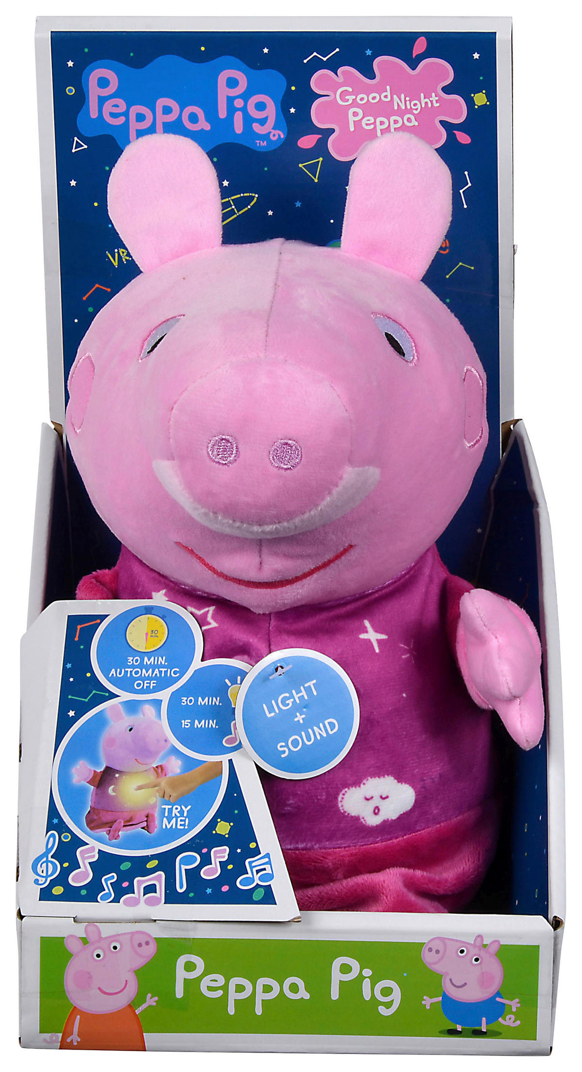 PLÜSCHTIER Peppa Pig  - Pink/Multicolor, Basics, Kunststoff/Textil (18,5/16,5/30cm) - Simba