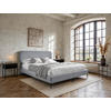 Boxspring, 180/200 cm, gri deschis - gri deschis/culoare natur, Modern, metal/textil (180/200cm) - MID.YOU