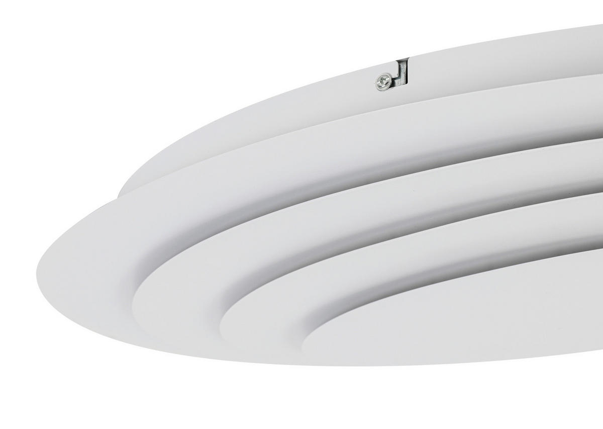 DECKENLEUCHTE    60/43/9 cm  - Weiß, Design, Kunststoff/Metall (60/43/9cm) - Collet's Monde