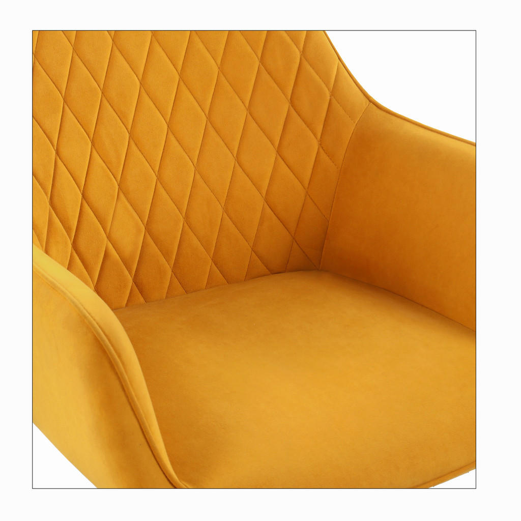 Thumbnail - Livetastic Armlehnstuhl-Set, Gelb, Textil, Raute, Flachrohr, 61x82x68 cm, Esszimmer, Stühle, Esszimmerstühle, Esszimmers...
