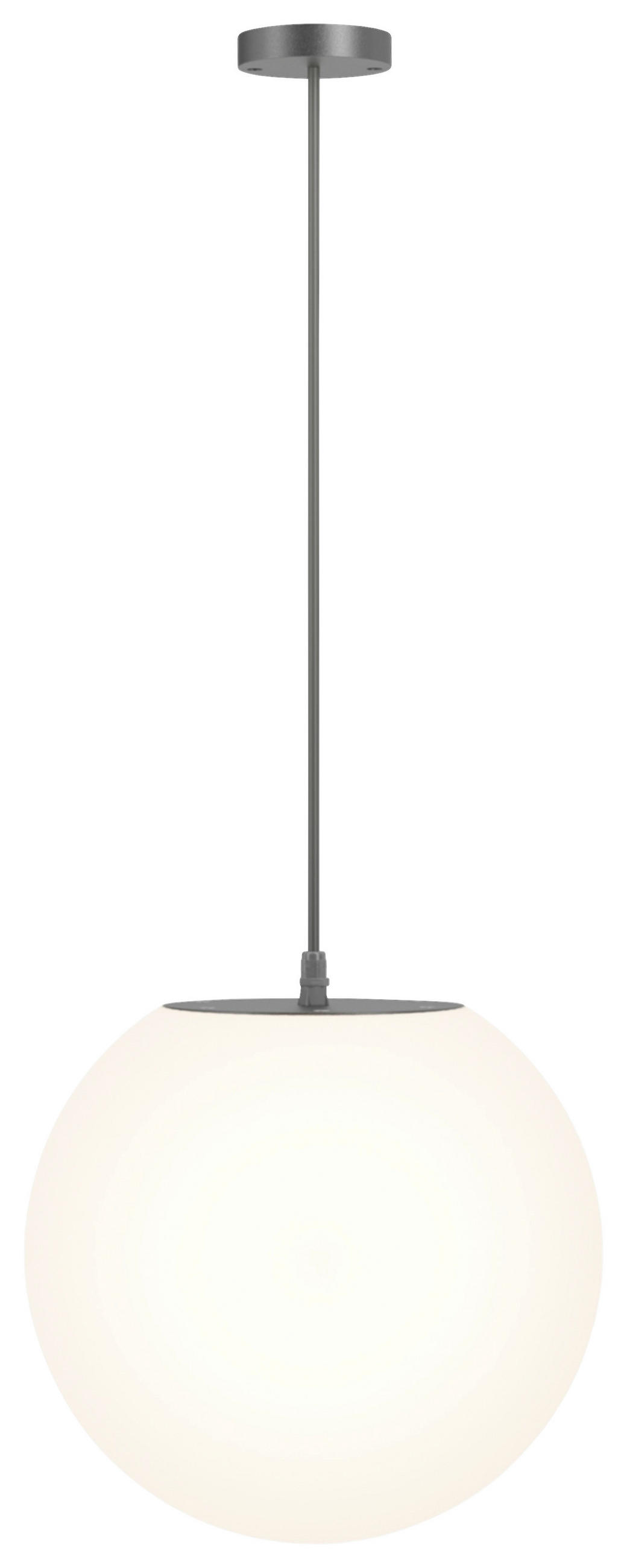 ZUNANJA SVETILKA        30/36 cm       - črna/bela, Basics, kovina/umetna masa (30/36cm) - MAYTONI