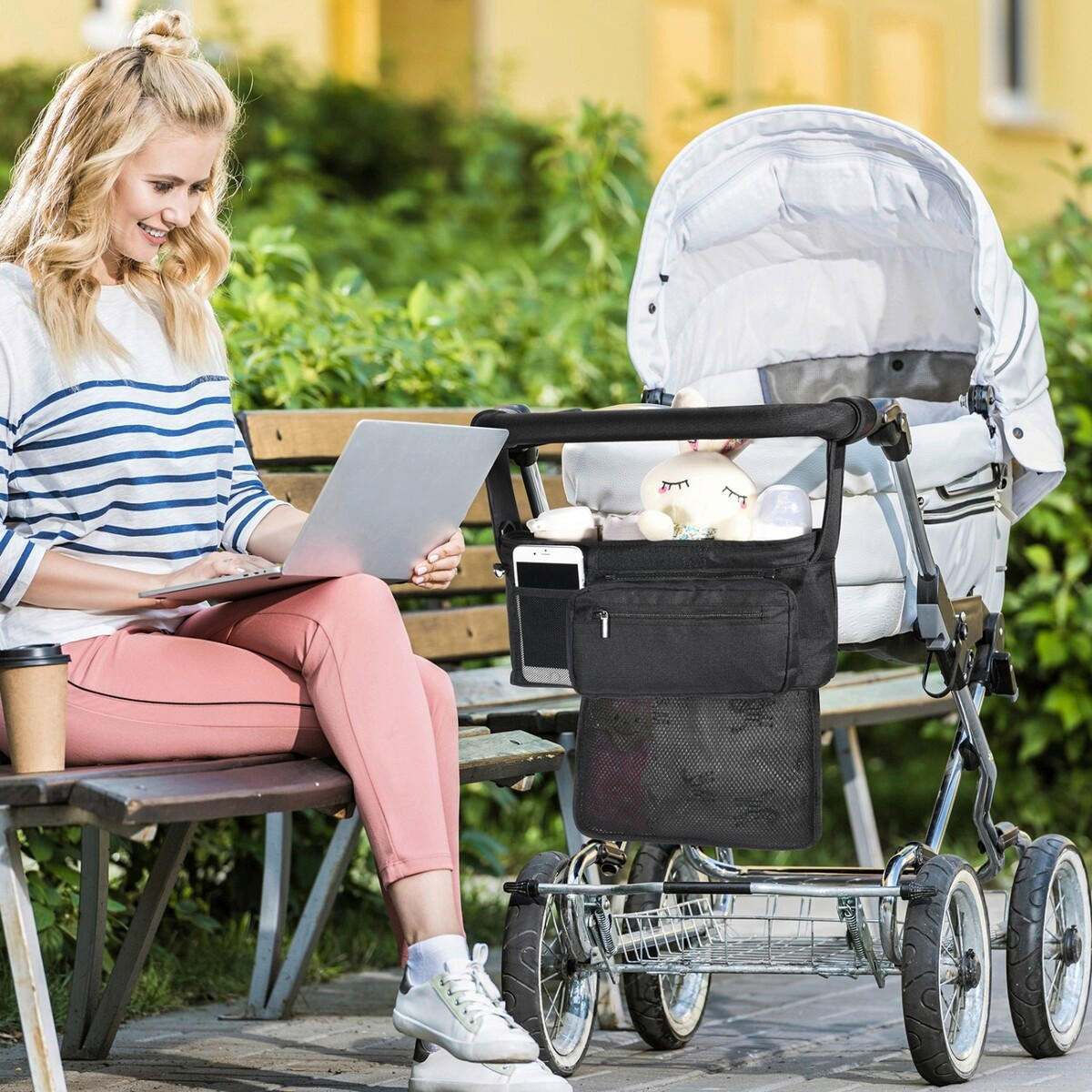 BUGGY-ORGANIZER - Schwarz, Basics, Textil (13/34/6,5cm) - Momcozy