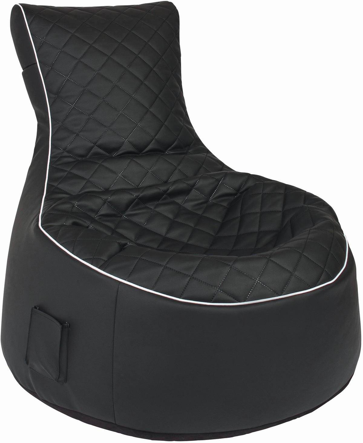 SITZSACK 300 l  - Schwarz/Weiß, MODERN, Textil (65/90/95cm)