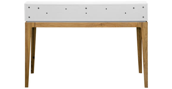 SCHREIBTISCH 120/60/76,5-86 cm  in Weiß, Eichefarben  - Eichefarben/Weiß, MODERN, Holz/Holzwerkstoff (120/60/76,5-86cm) - Novel