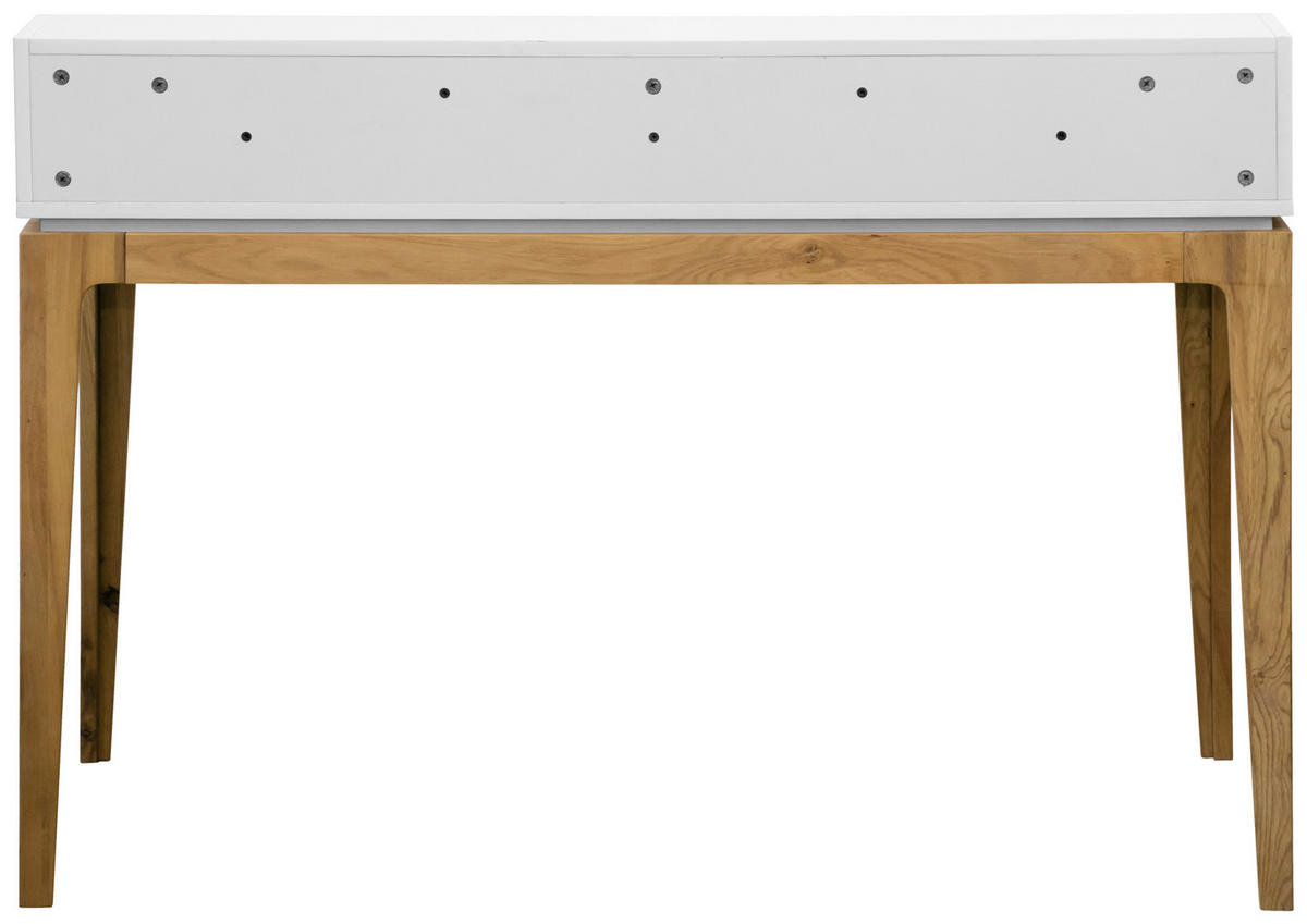 SCHREIBTISCH 120/60/76,5-86 cm  in Weiß, Eichefarben  - Eichefarben/Weiß, MODERN, Holz/Holzwerkstoff (120/60/76,5-86cm) - Novel