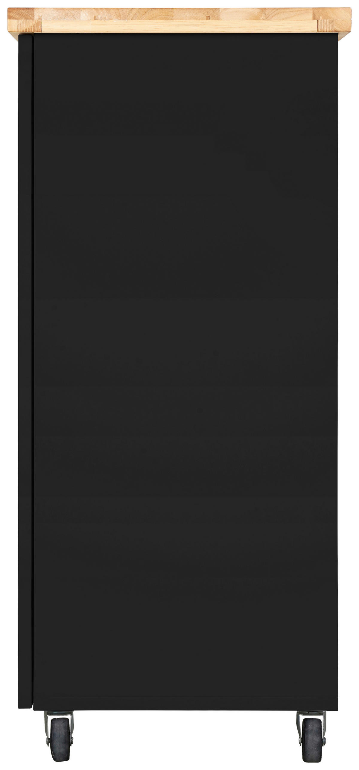 KÜCHENINSEL   in Naturfarben, Schwarz  - Messingfarben/Schwarz, Basics, Glas/Holz (60/90/40cm) - MID.YOU