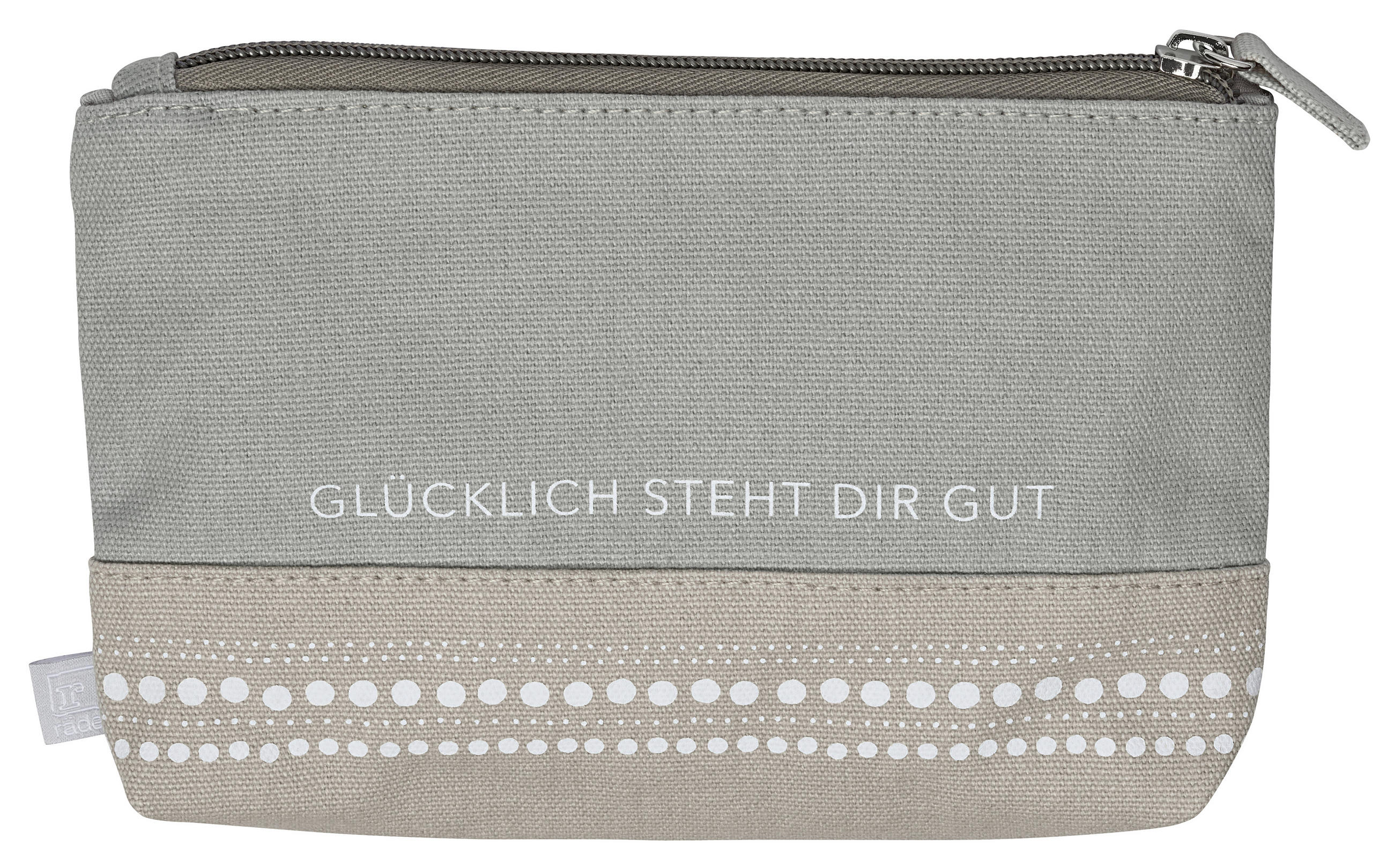 SCHREIBWARENBOX  - Grau, Basics, Textil (18,5/13,5cm) - Räder