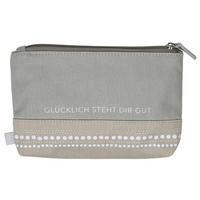 SCHREIBWARENBOX  - Grau, Basics, Textil (18,5/13,5cm) - Räder