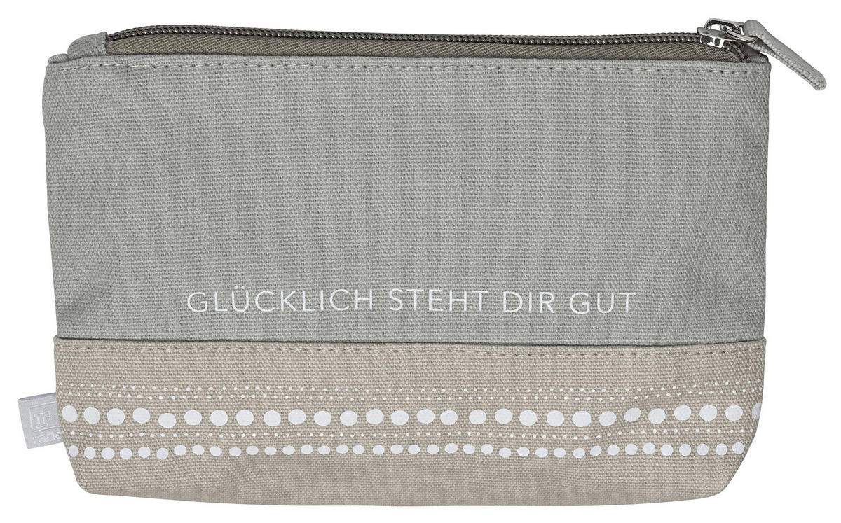 SCHREIBWARENBOX  - Grau, Basics, Textil (18,5/13,5cm) - Räder