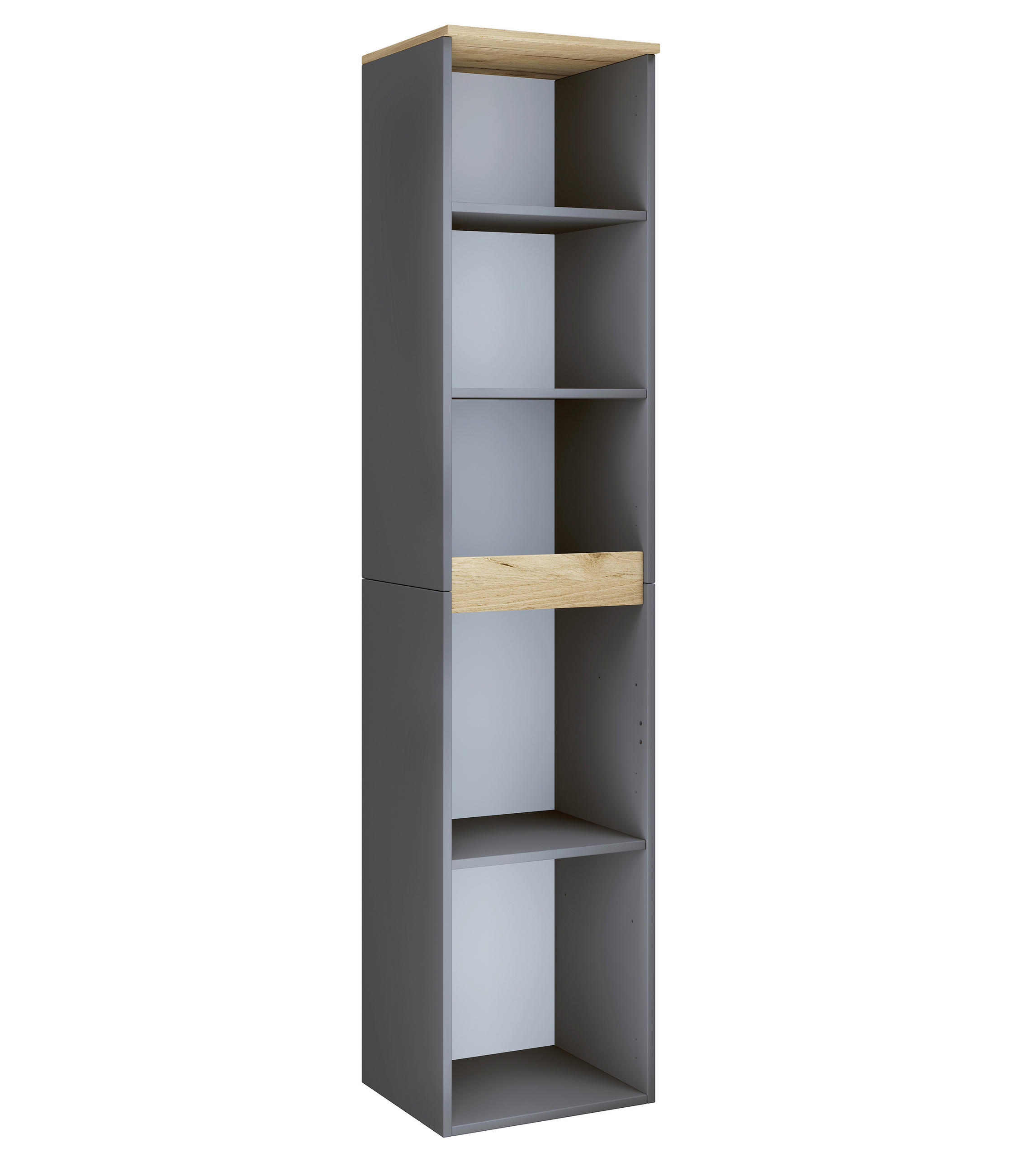 BADEZIMMERREGAL 40/180/35 cm  - Honigeiche/Anthrazit, Trend, Holzwerkstoff (40/180/35cm) - MID.YOU