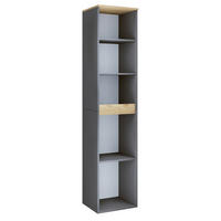 BADEZIMMERREGAL 40/180/35 cm  - Honigeiche/Anthrazit, Trend, Holzwerkstoff (40/180/35cm) - MID.YOU