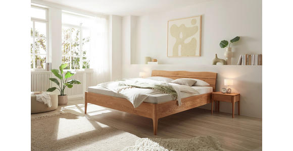 BETT 160/200 cm,  in Wildeiche,  - Wildeiche, KONVENTIONELL, Holz (160/200cm) - Linea Natura