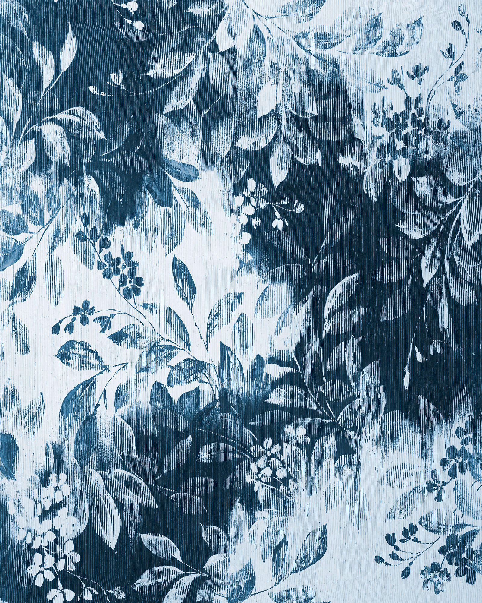 VLIESTAPETE - Blau/Weiß, Basics (200/250cm) - Xora