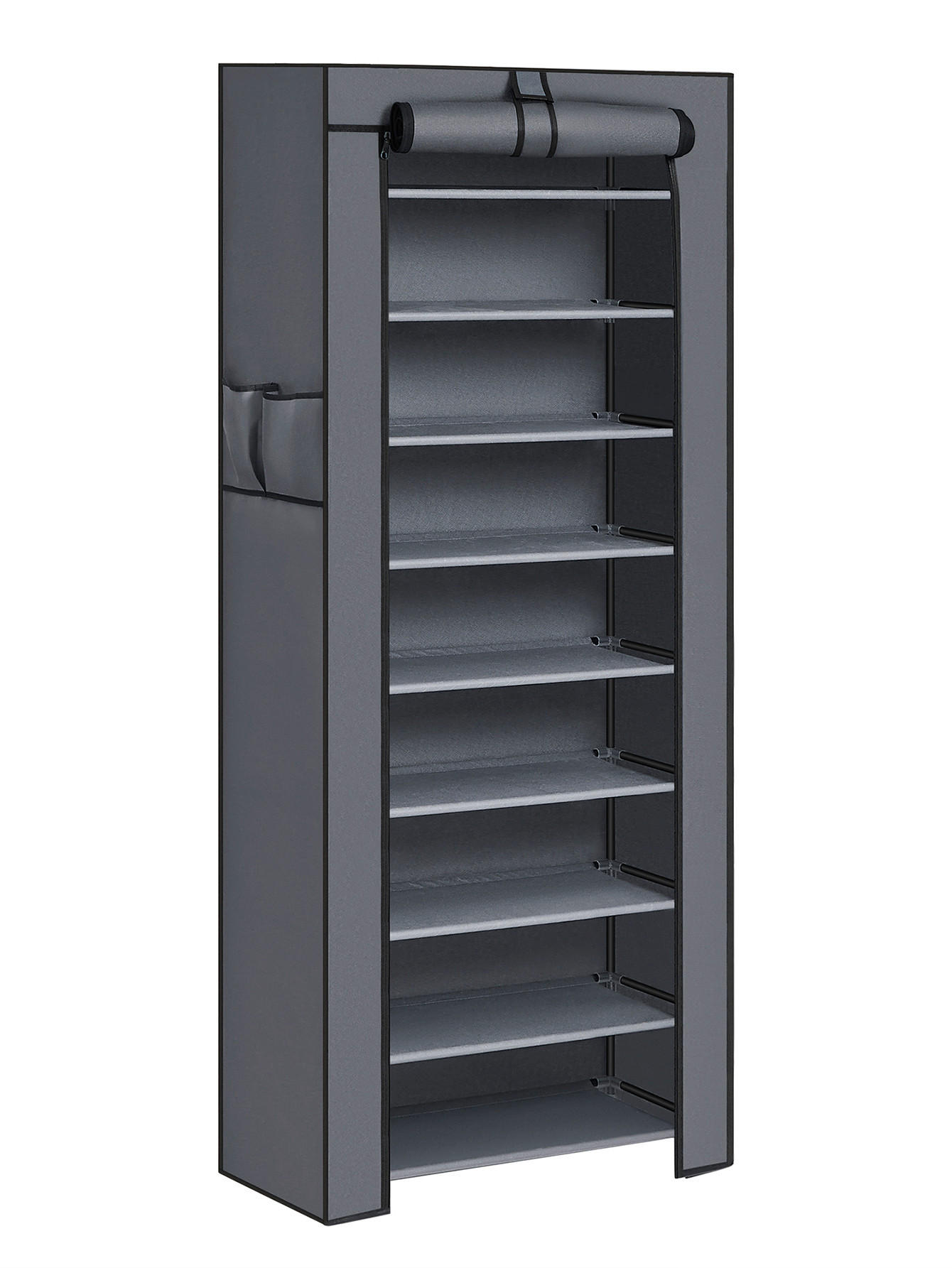 Boxxx REGÁL NA BOTY, šedá, 58/160/28 cm