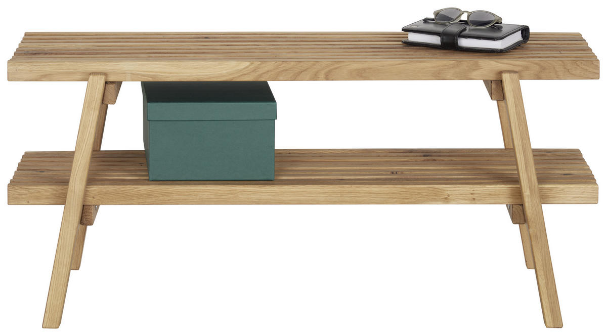 KLUPA ZA PREDSOBLJE  boje hrasta  drvo  - boje hrasta, Natur, drvo (100/45/40cm)