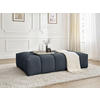 HOCKER EVEREST Struktur Dunkelblau  - Schwarz/Dunkelblau, MODERN, Kunststoff/Textil (166/100/40cm)