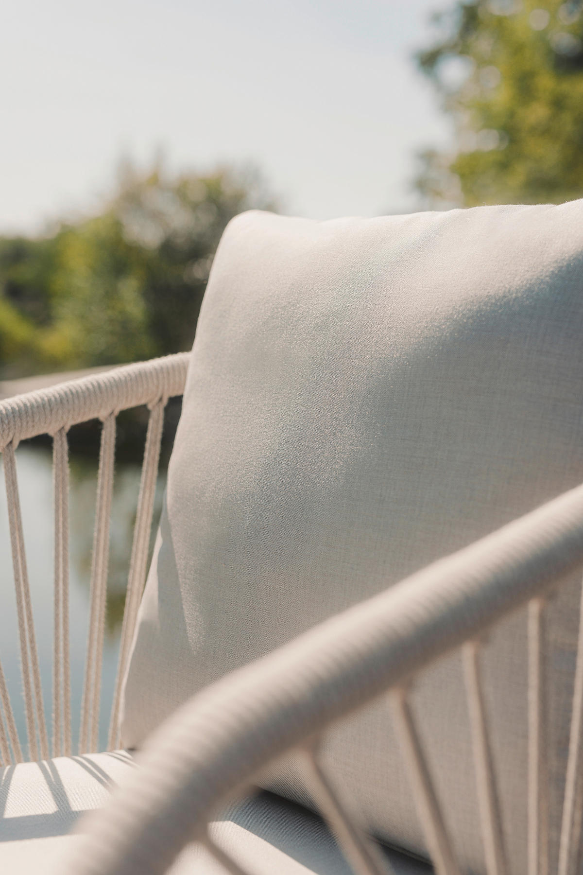 GARTENSESSEL Metall, Textil Anthrazit, Beige  - Anthrazit/Beige, Design, Textil/Metall (56/87/63cm)