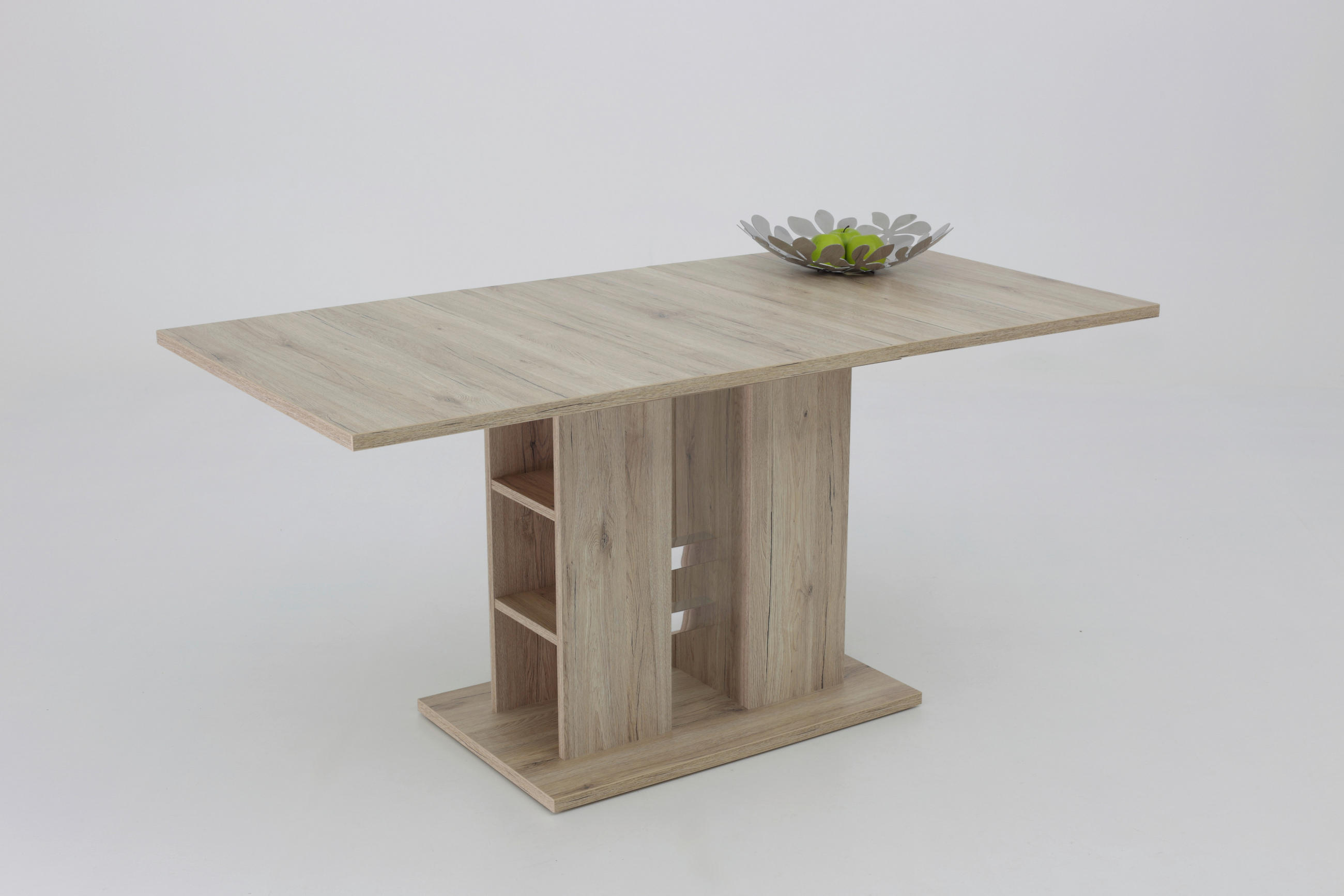 AUSZIEHTISCH Eichefarben rechteckig  ausziehbar  - Eichefarben, Basics, Holzwerkstoff (120-160/76/80cm) - MID.YOU