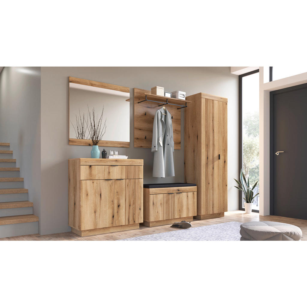 Garderobe Delamar Eichefarben Dekor B: 239 Cm