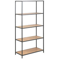 REGAL  77/150/35 cm Eichefarben  - Eichefarben/Schwarz, Trend, Holzwerkstoff/Metall (77/150/35cm) - MID.YOU