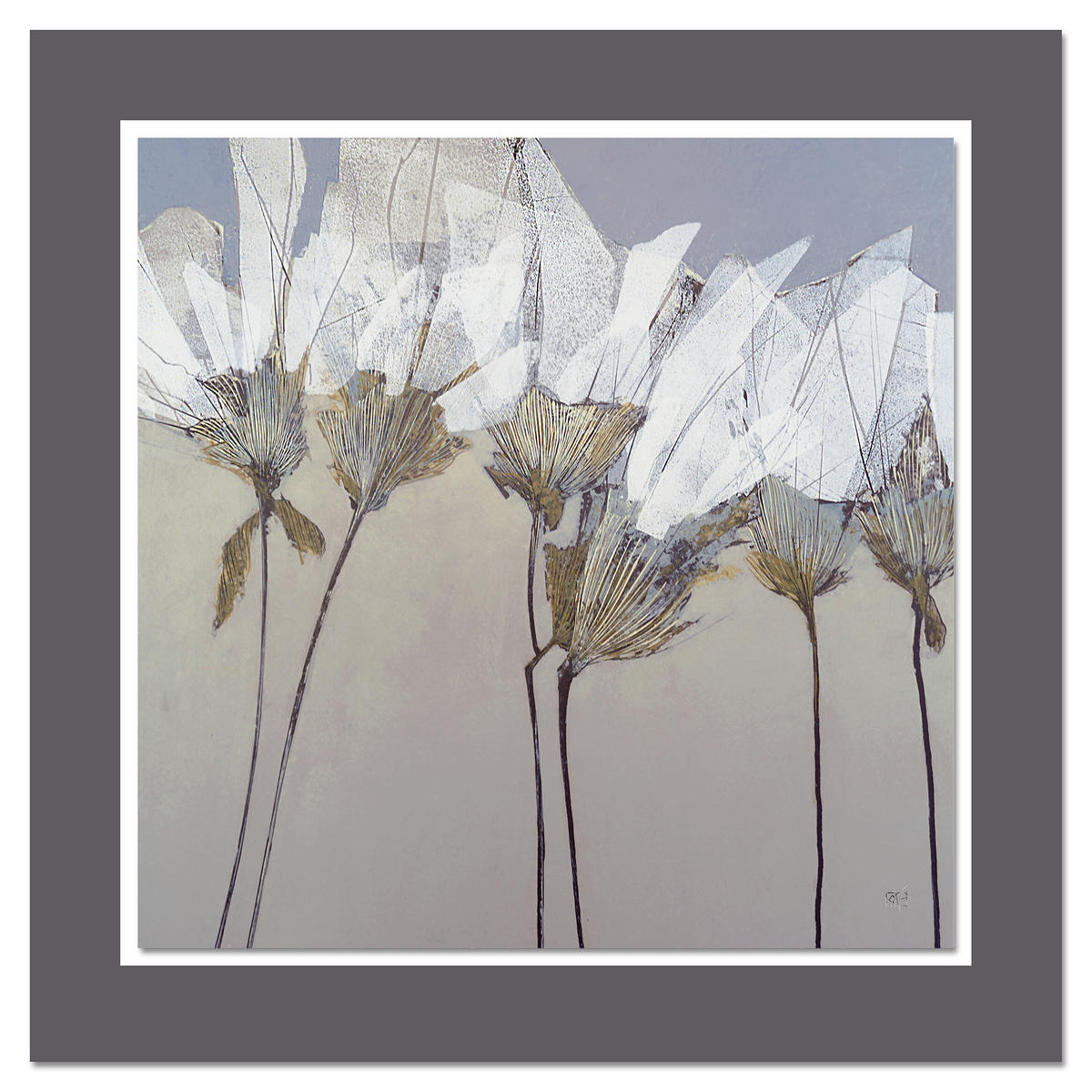 BILD Blumen 50/50 cm  - Multicolor, Basics, Holzwerkstoff/Kunststoff (50/50cm) - Wiedemann
