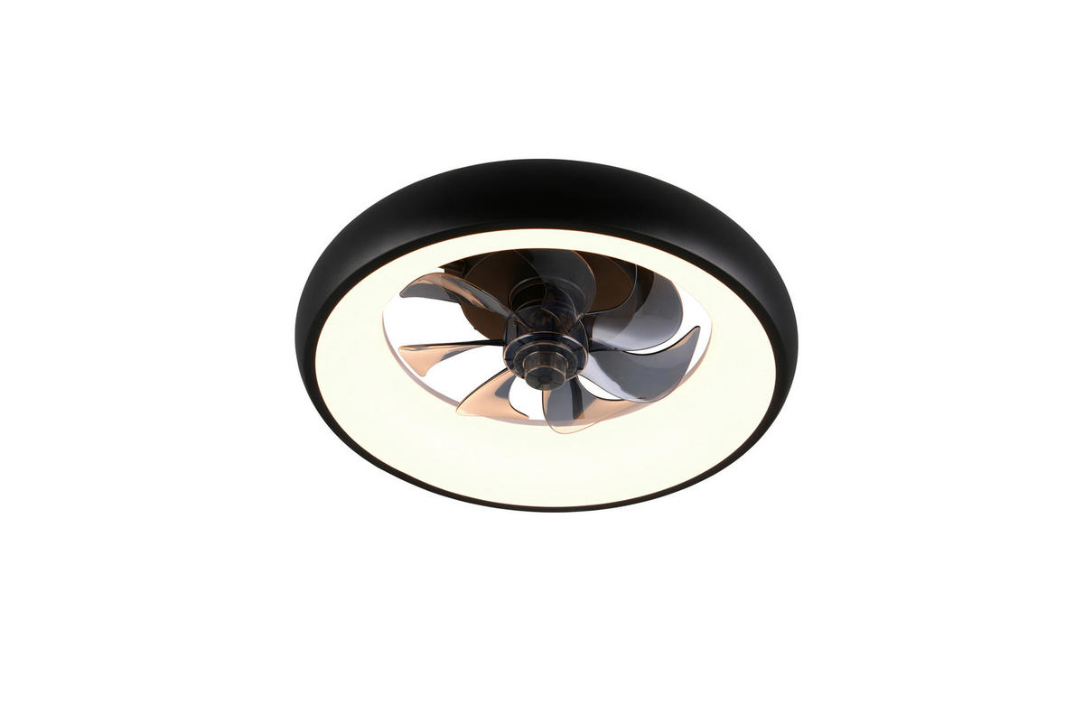 DECKENVENTILATOR - Schwarz/Weiß, Design, Kunststoff/Metall (40/13.5cm)