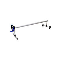 AUFROLLHILFE FÜR POOLPLANE  - Blau/Schwarz, Basics, Metall (550cm)