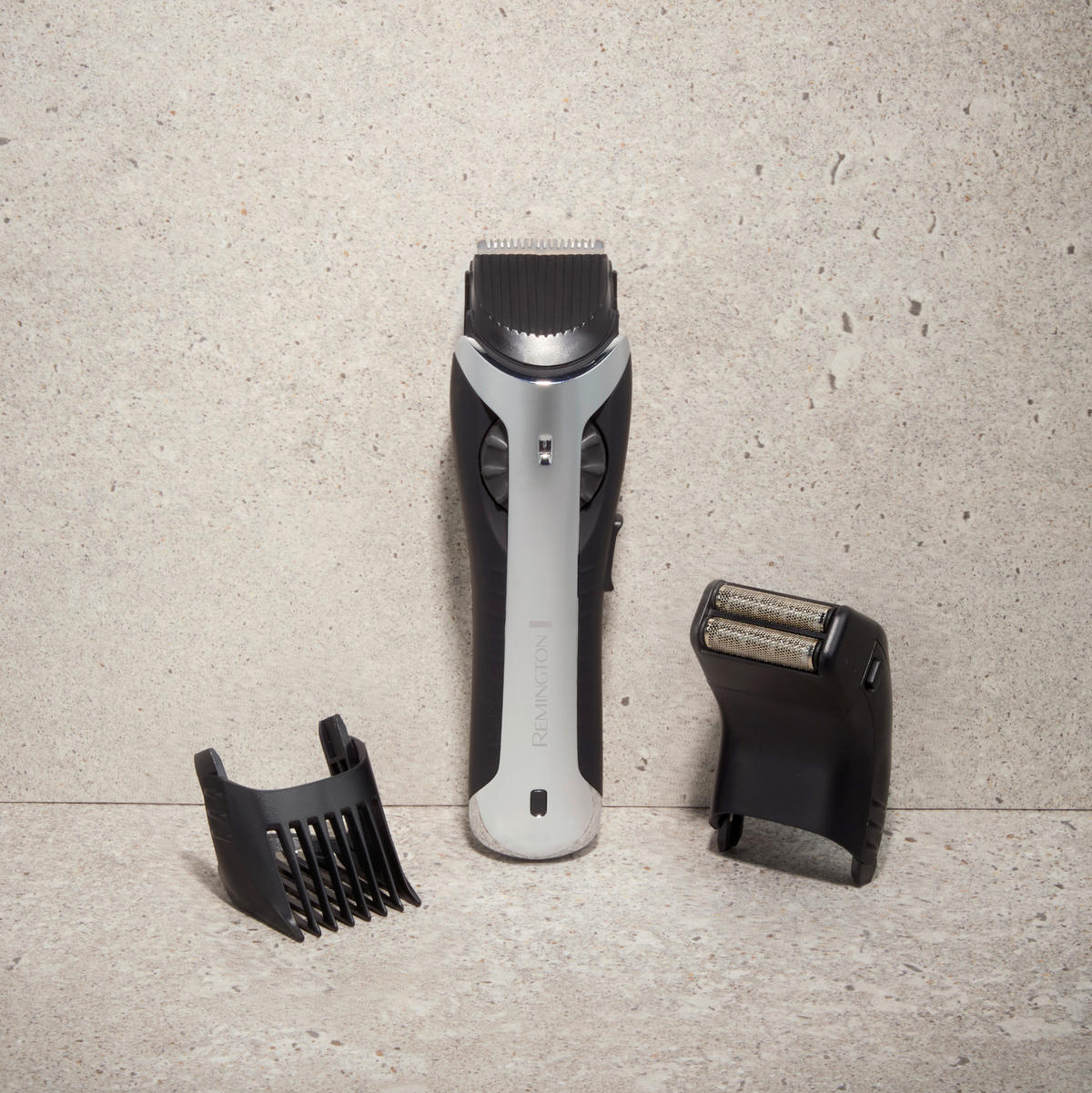 HERRENRASIERER - Silberfarben/Schwarz, Basics, Kunststoff (3/4/15cm) - Russell Hobbs